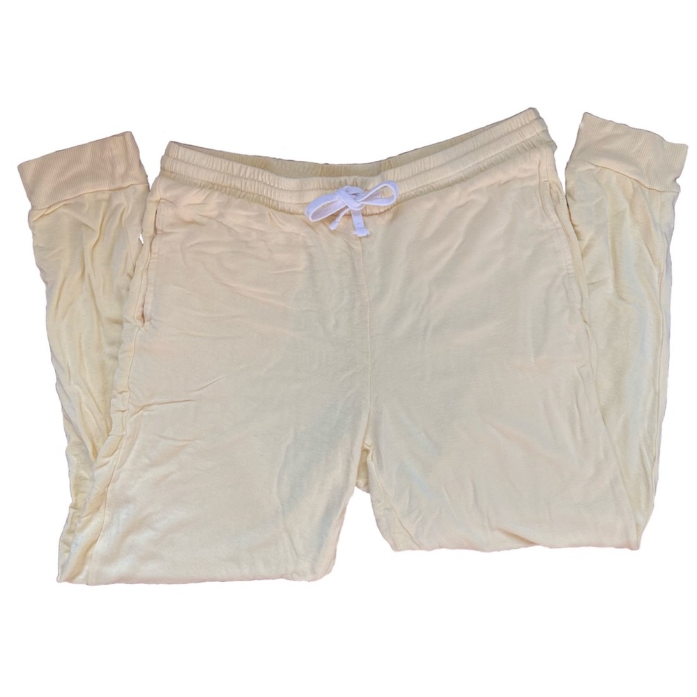Colsie Pastel Yellow Sleep Joggers/Sweatpants